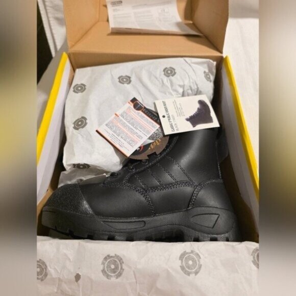 Original S.W.A.T. Classic 9" Tactical Boots Black Size 5 Waterproof Safety Toe - Picture 7 of 16